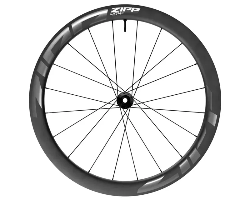 Zipp 404 S Carbon Tubeless Front Wheel A1 700c in Dark Grey Graphic
