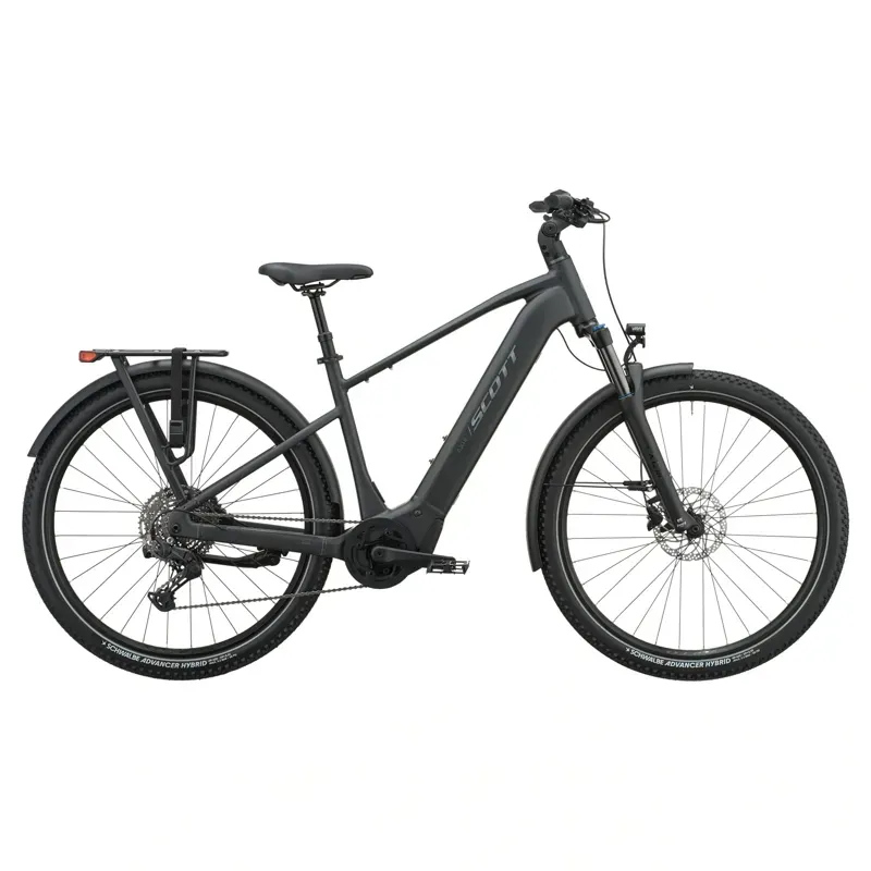 Scott Axis 20 eHybrid Bike in Granite Black