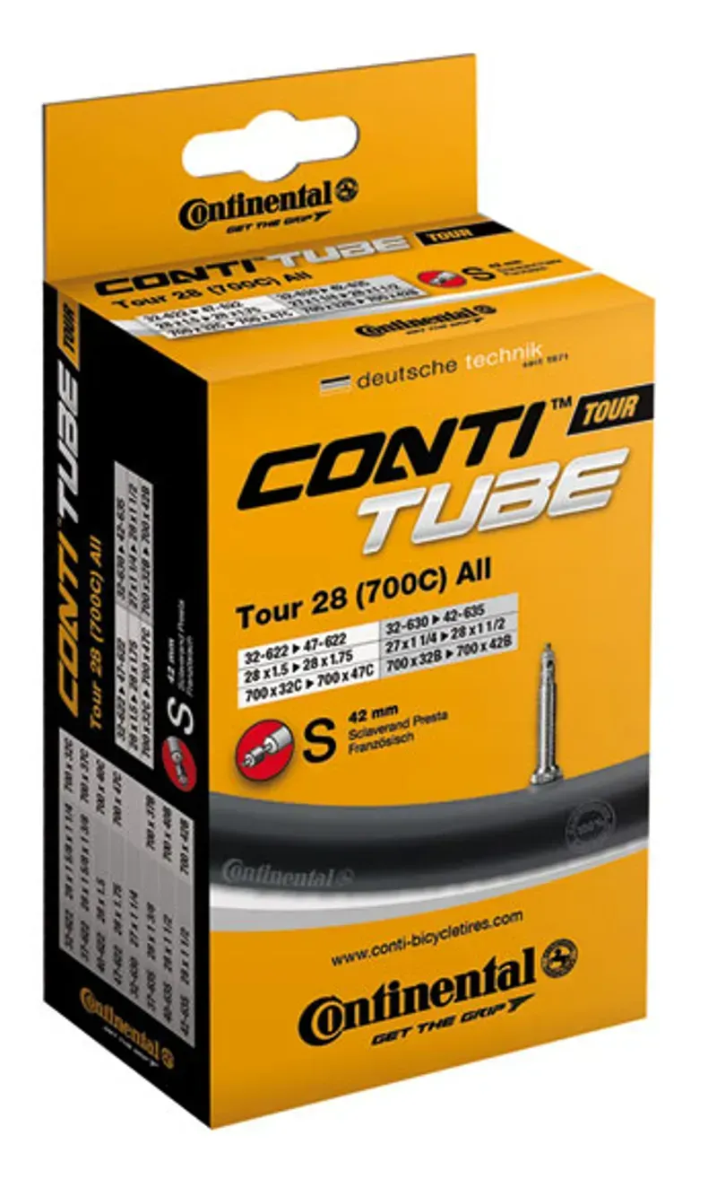 Continental Race 28 Light 700x20-25mm Presta XXL 80mm Tube in Black