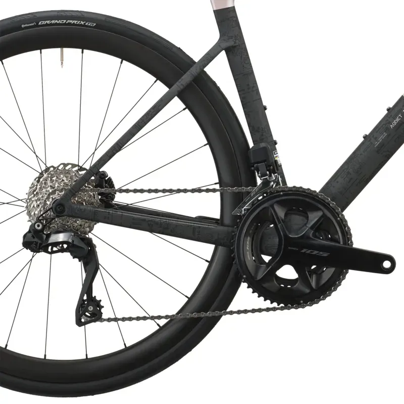 Scott Addict RC 30 Road Bike in Champagne Pink/Carbon Black-5