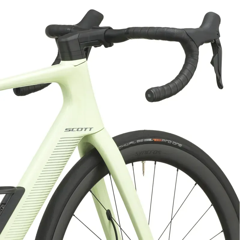 Scott Fastlane 20 eRoad Bike in Cream Green-5