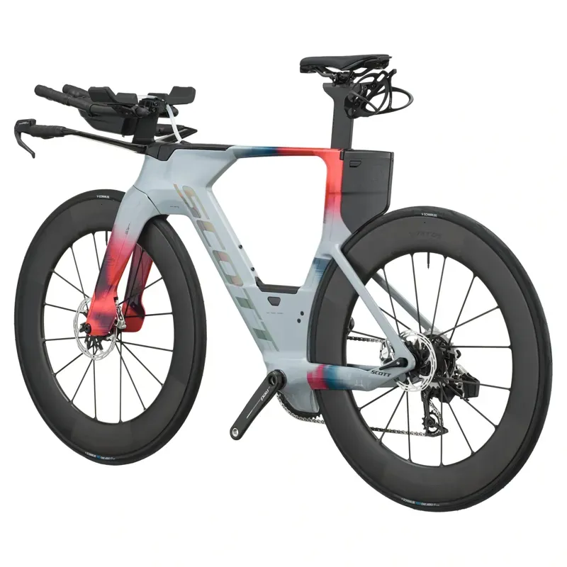 Scott Plasma RC Ultimate Triathlon Bike in Narwal Grey/Gloaming Orange-2