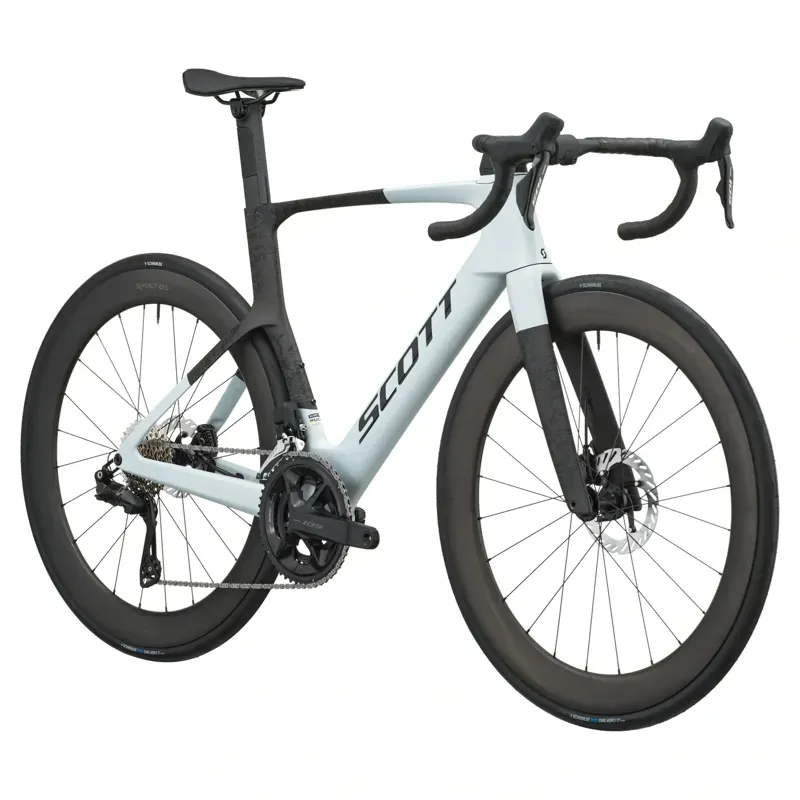 Scott Foil RC 20 Road Bike in Cumulus White/Carbon Black-1