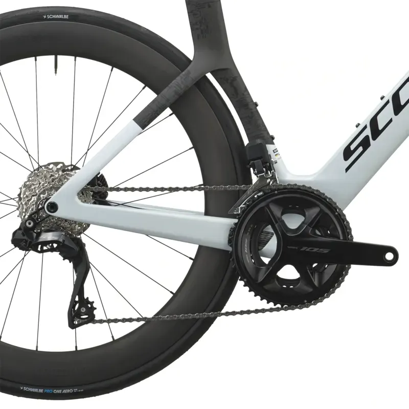 Scott Foil RC 20 Road Bike in Cumulus White/Carbon Black-3