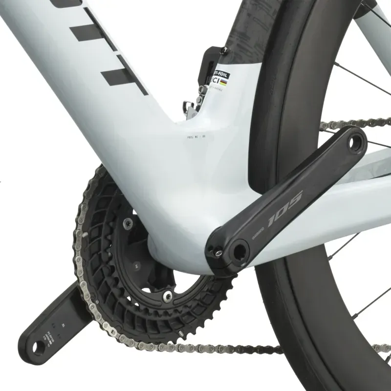 Scott Foil RC 20 Road Bike in Cumulus White/Carbon Black-6