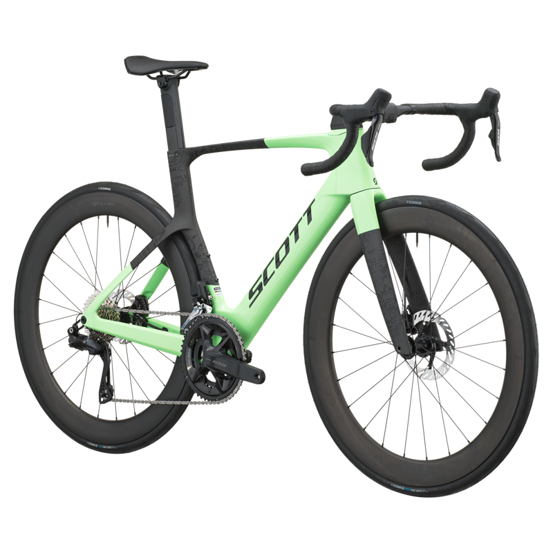 Scott Foil RC 20 Road Bike in Paradise Green/Carbon Black-1
