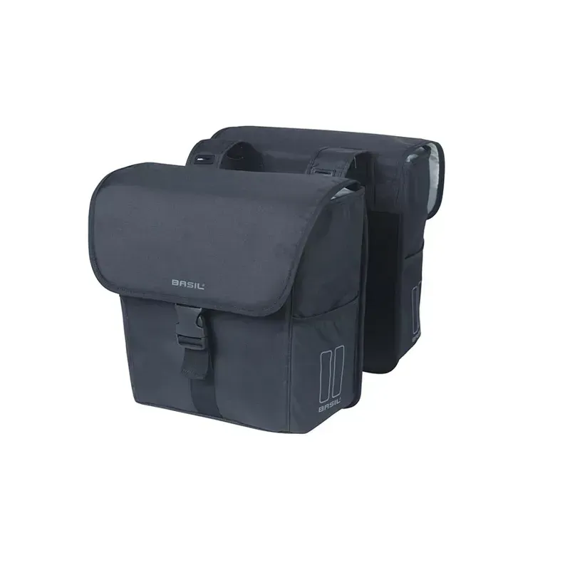 Basil Go 32l Double Pannier Bag in Black -1