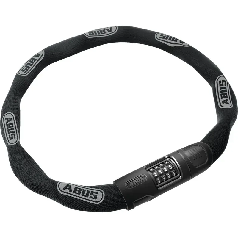 Abus 8808c 8mm 3.6ft Combination Chain Locks in Black