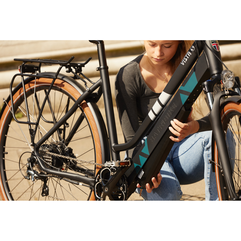 BatriBike Vista-X Hybrid eBike in Blue-1