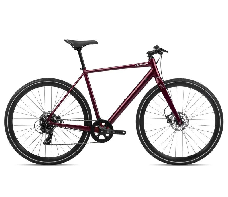 Orbea Carpe 40 Commute Bike in Metallic Dark Red