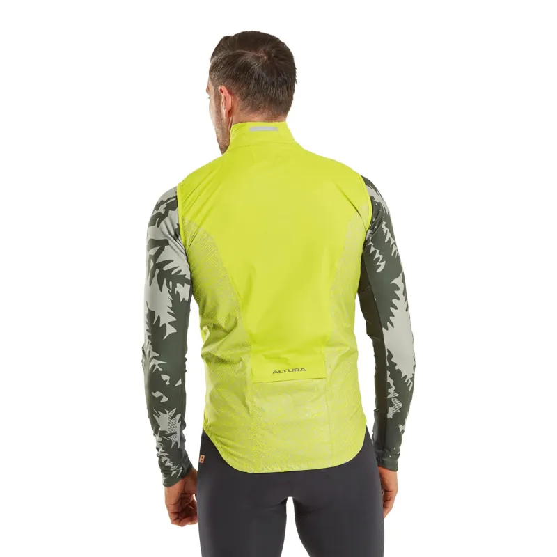 Altura Icon Pocket Rocket Waterproof Packable Gilet LIME-1