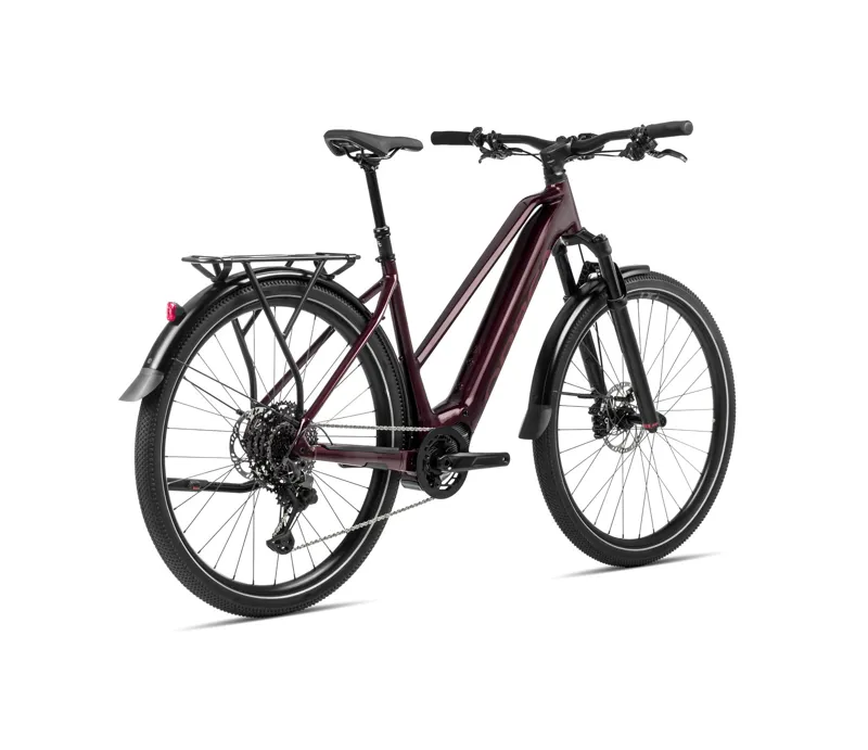 Orbea Kemen Mid 40 Trekking Bike in Metallic Burgundy Red-2