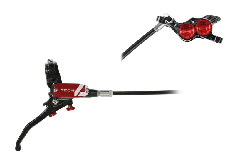 HOPE Tech 4 E4 - No Rotor - Black/Red-1