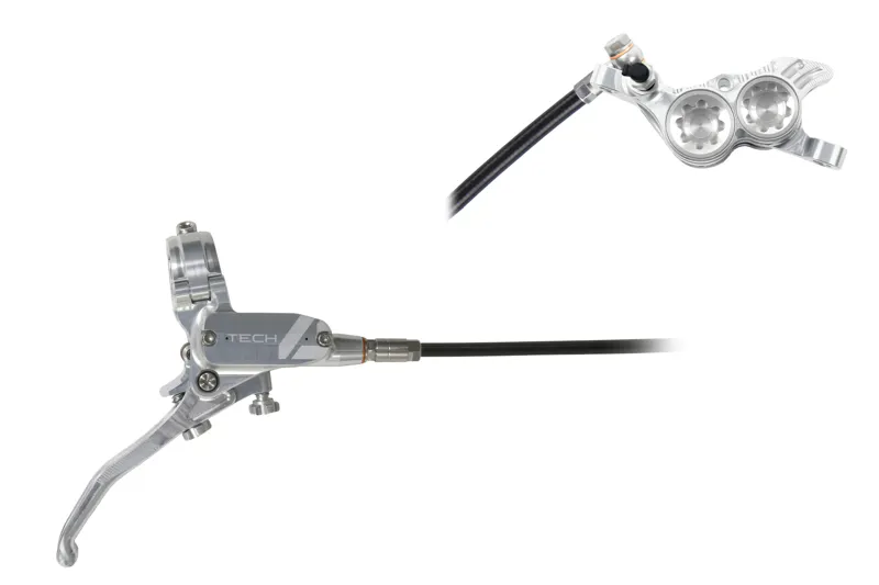 HOPE Tech 4 V4 - No Rotor-Silver/Silver --1