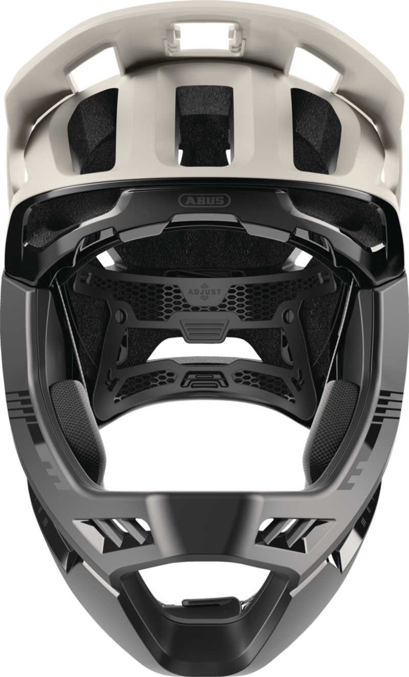 ABUS Targon Full-Face MTB Helmet in Sand Beige-1