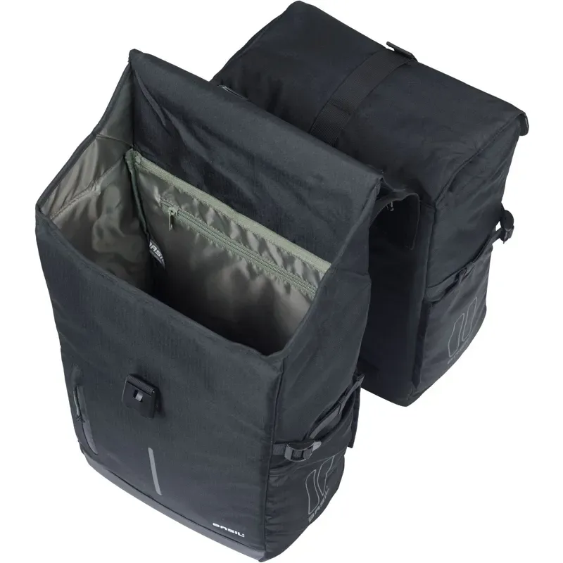 Basil Move Double Bicycle Bag 30L Blac Black 30 litres-2