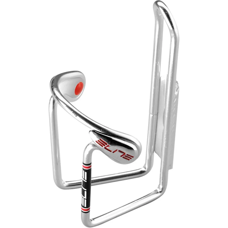 Elite Cuissi Gel 74mm Water Bottle Cage in Silver