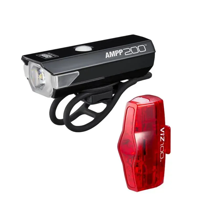 CatEye AMPP200 / ViZ100 Bike Light Set in Black