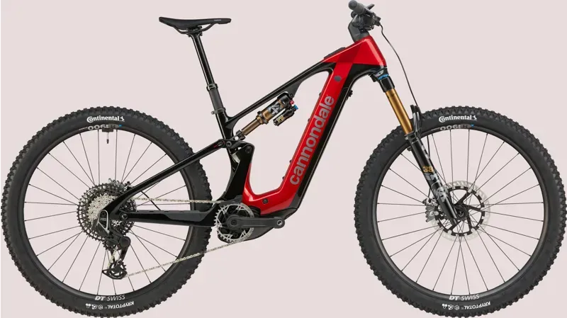 Cannondale Moterra 1 Full Suspension Carbon E-MTB in Red-1