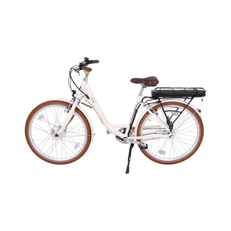 BatriBike Omega Step-Through eBike in White-1