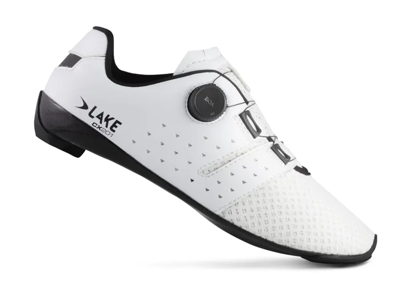 Lake CX201 WHITE/BLACK Clarino Road Shoe-2