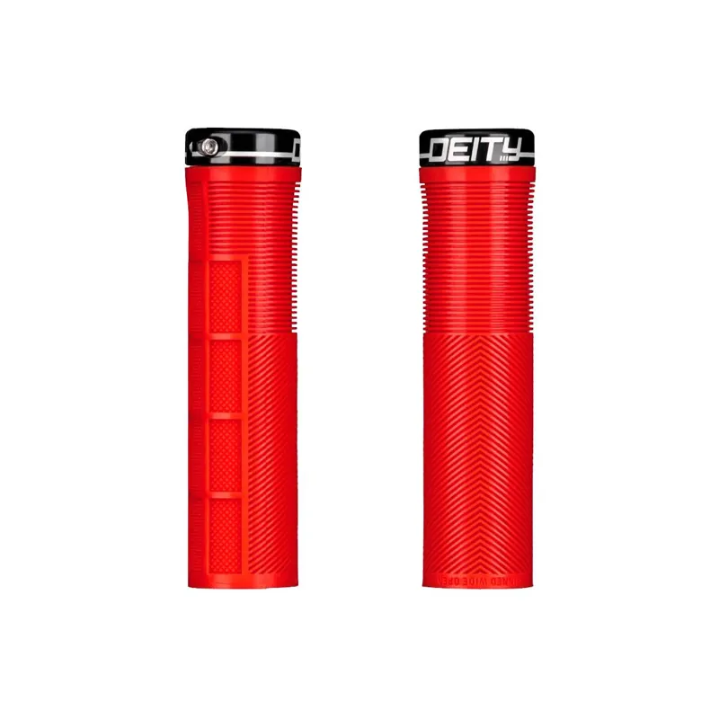 Deity Knuckleduster Grips in Red