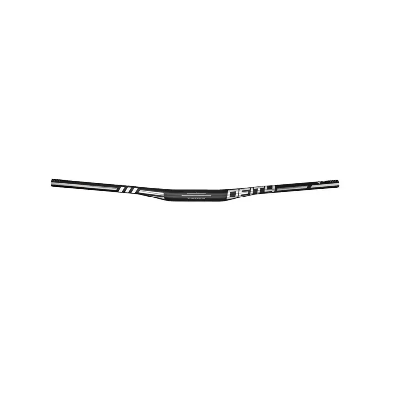 Deity Skywire 15mm Rise x 800mm Carbon Handlebar in Silver