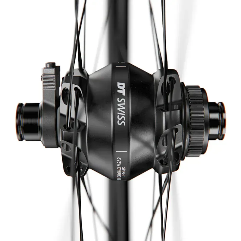 DT Swiss GR 1600 Spline DB Dynamo Front Wheel 700c 12x100 in Black-3