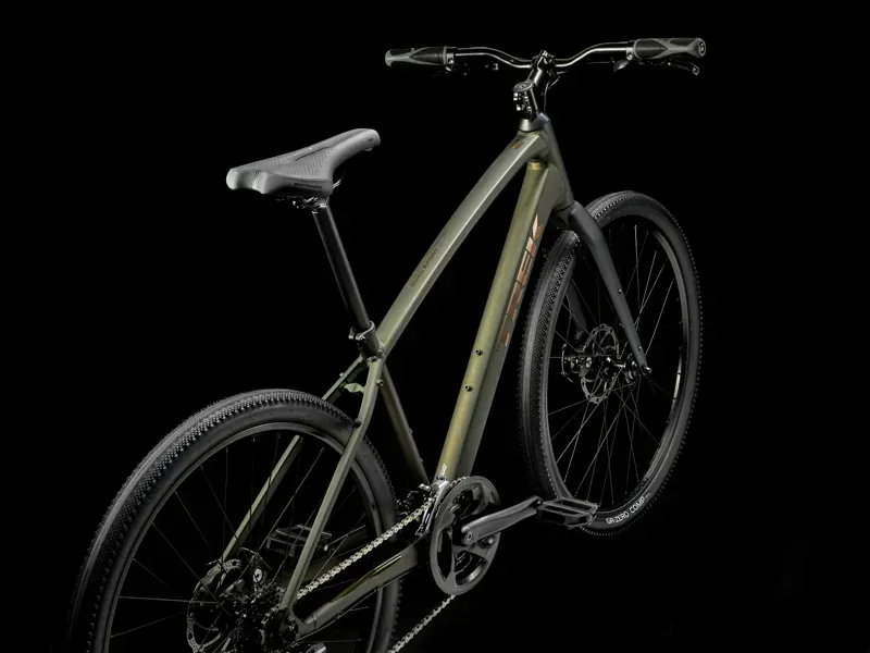 Trek Dual Sport 1 Hybrid Bike in Black Olive-2