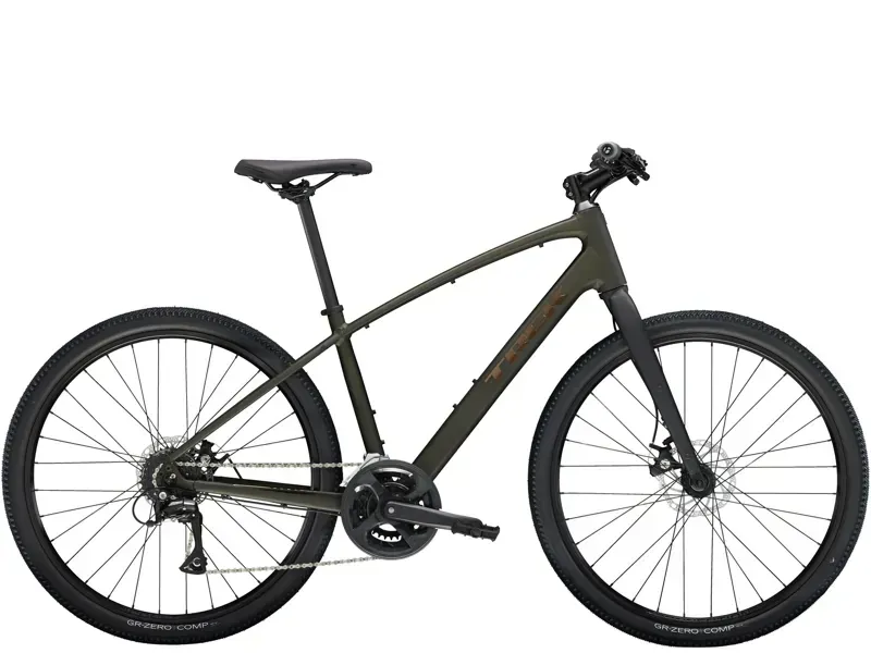Trek Dual Sport 1 Hybrid Bike in Black Olive