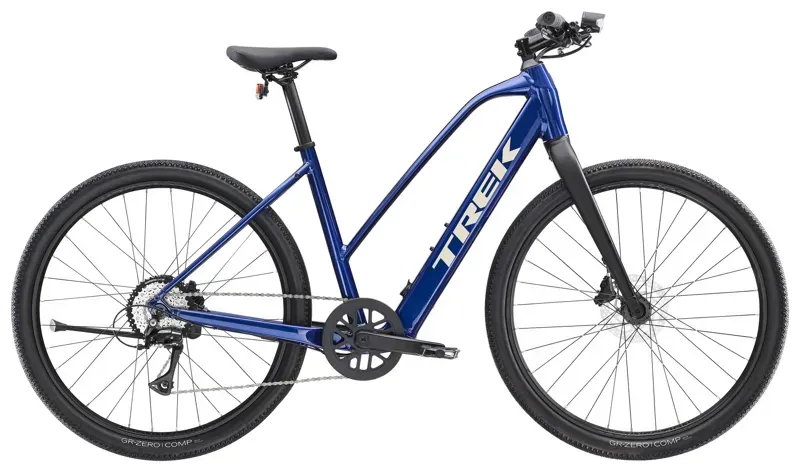 Trek Dual Sport+ 2 Stagger LT e-Hybrid Bike In Hex Blue