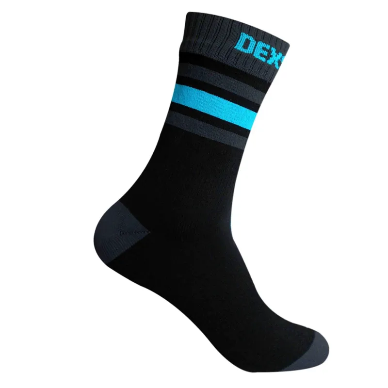 Dexshell Ultra Dri Sports Small Socks Aqua Stripe In Blue-1