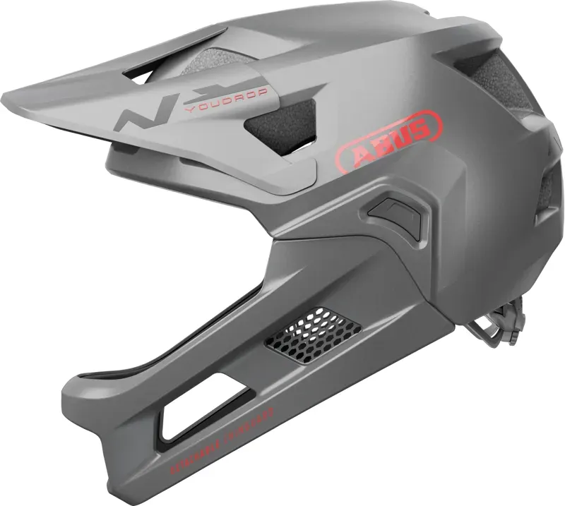 ABUS YouDrop FF Kids Full Face MTB Helmet In Ti 48- 55cm