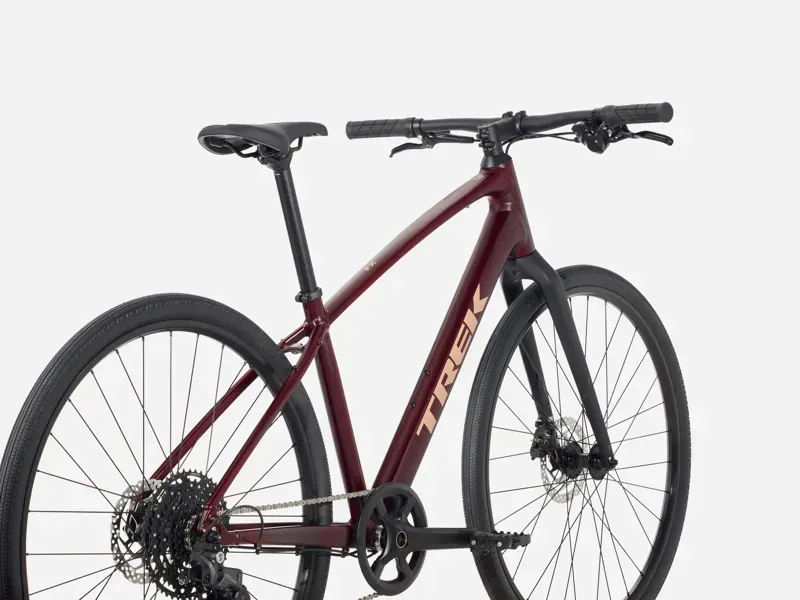 Trek FX Sport AL 3 Hybrid Bike in Cobra Blood-1