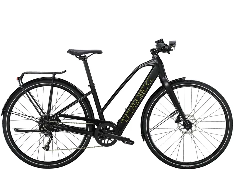 Trek Fx+ 2 Electric Hybrid Bike in Satin Black