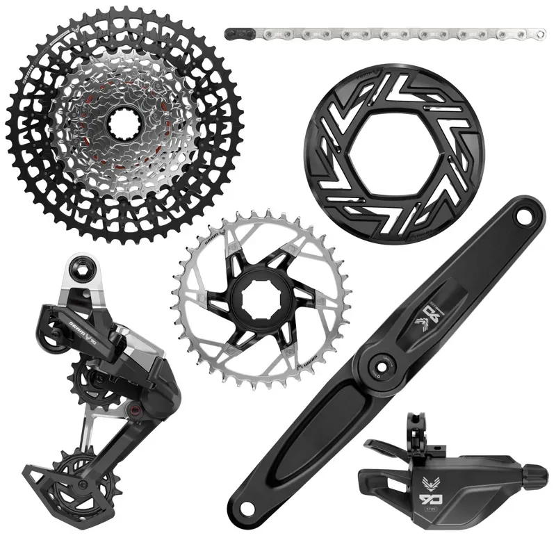 SRAM Eagle 90 DUB Groupset EMTB SRAM/BROSE (RD Single Click Trigger wClamp FC Eagle 90 CR T-Type 36T Clip-On Guard GX T-Type Chain 126l CS XS-1275 BLK 10-52t): 1