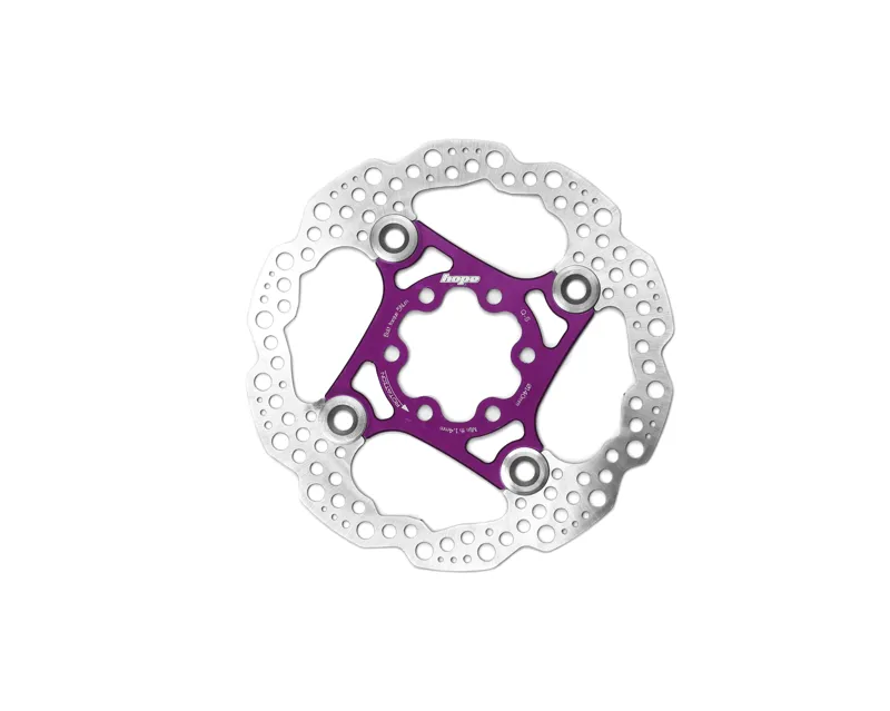Hope Floating Disc Brake 140mm 6-Bolt Rotor in Purple