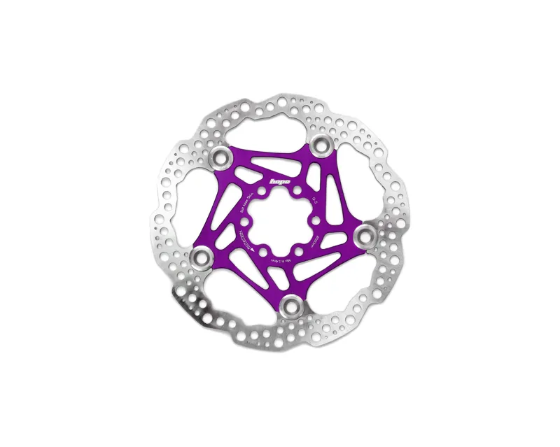 Hope Floating Disc Brake 160mm 6-Bolt Rotor in Purple