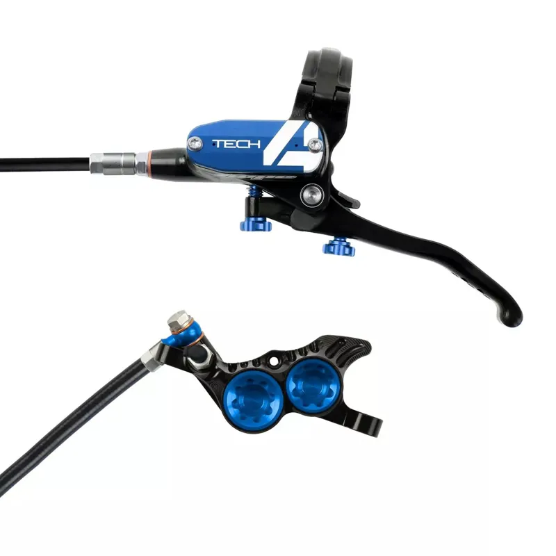 HOPE Tech 4 V4 - No Rotor - Black/Blue -