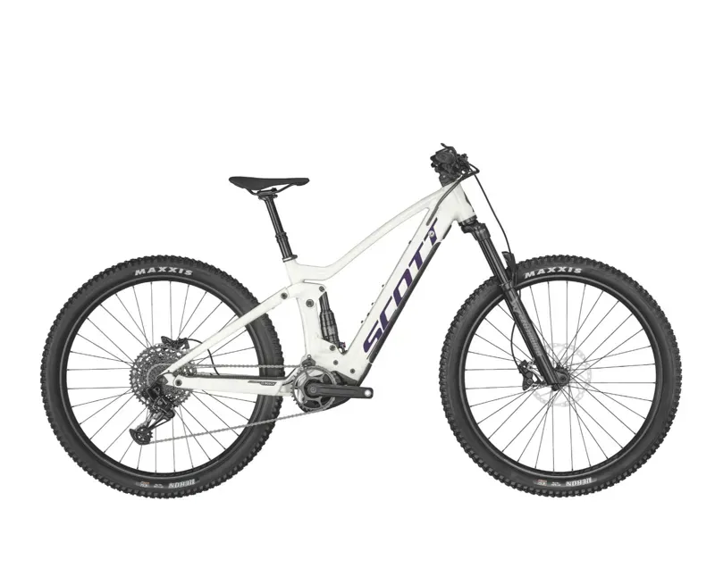Scott Contessa Strike eRide 920 Electric Mountain Bike in White-1