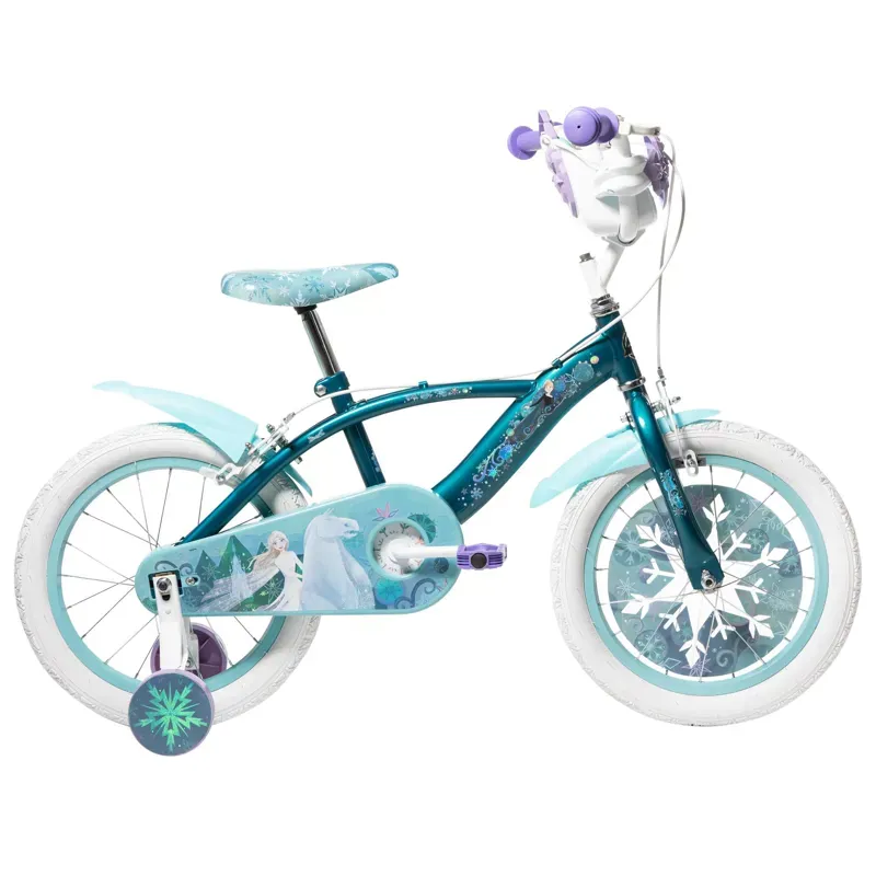 Huffy Kids Frozen Bike 16in in Purple/Green