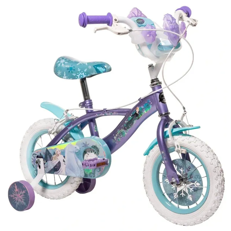Huffy Disney Frozen 12-inch Kids' Bike in Purple/Green-3