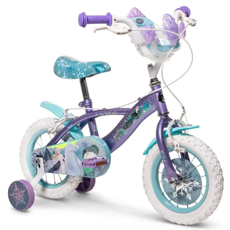 Huffy Disney Frozen 12-inch Kids' Bike in Purple/Green-5