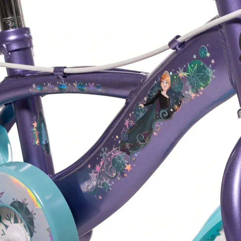 Huffy Disney Frozen 12-inch Kids' Bike in Purple/Green-6