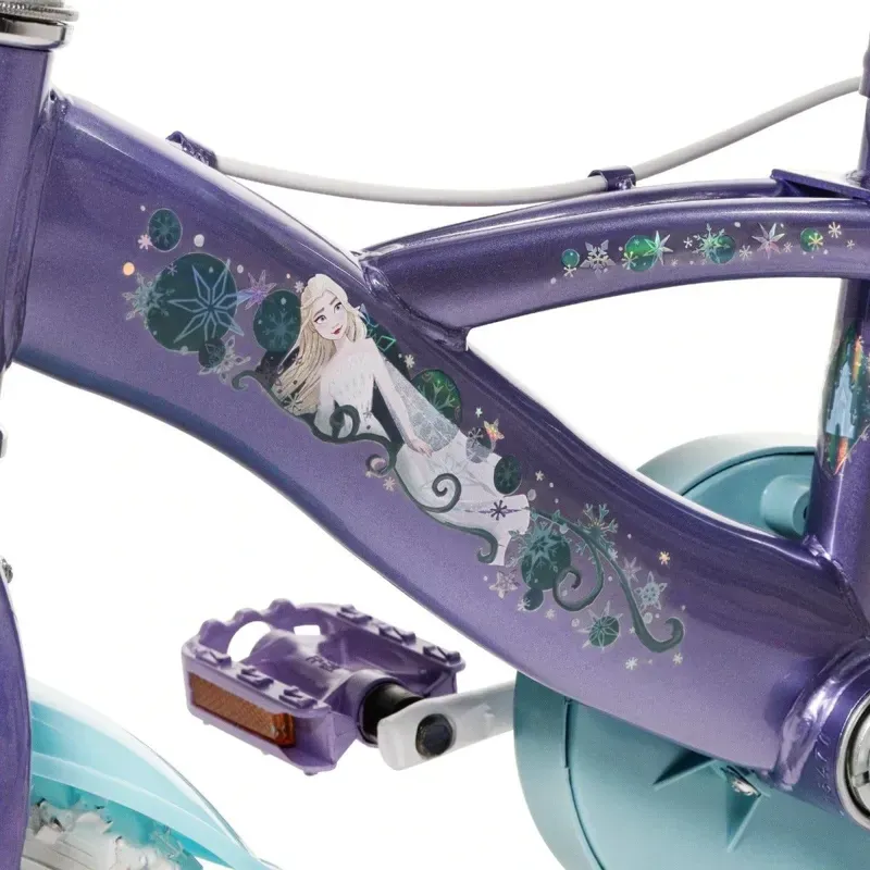 Huffy Disney Frozen 12-inch Kids' Bike in Purple/Green-7