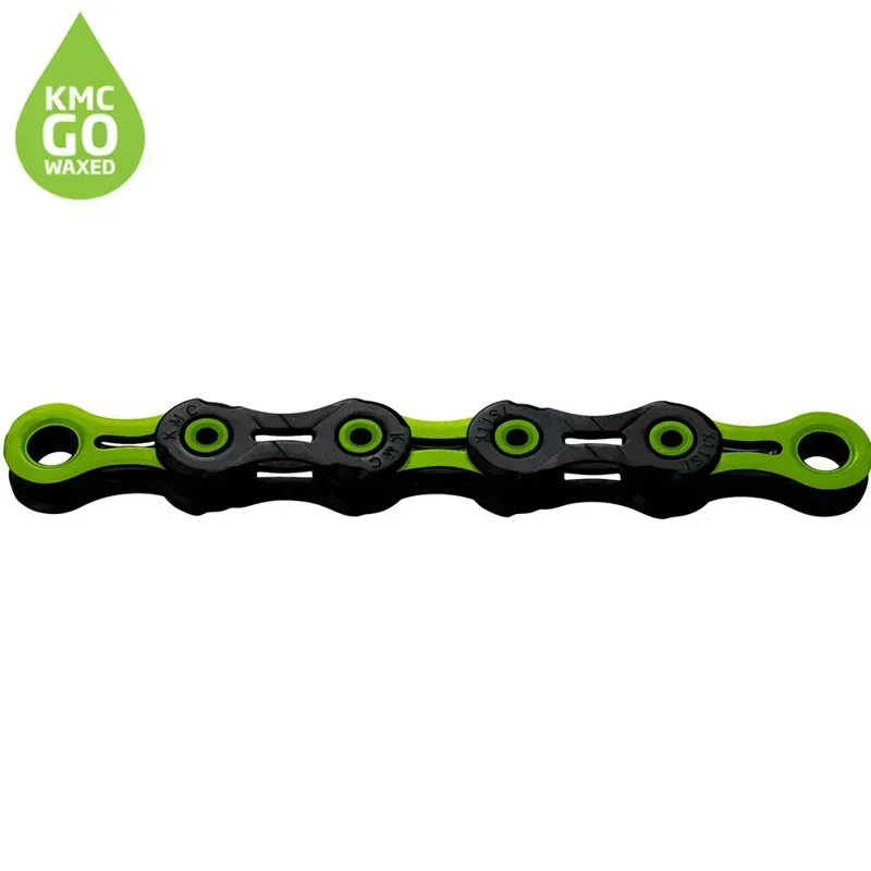 Kmc X11 DLC Waxed Chain 118L In Green