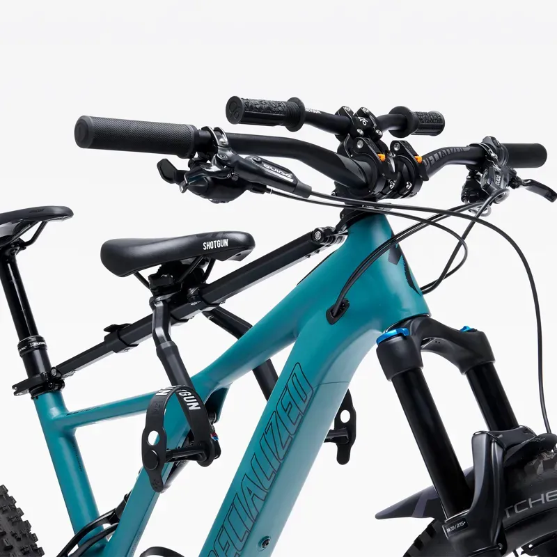 Kids Ride Shotgun Shotgun PRO MTB Seat and Bar Combo Pack Gen 2 in Black-1