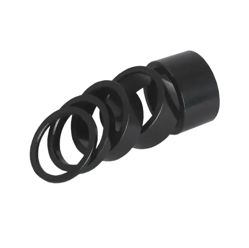 KranX Alloy 1-1/8-inch Headset Spacer 10-pack in Black