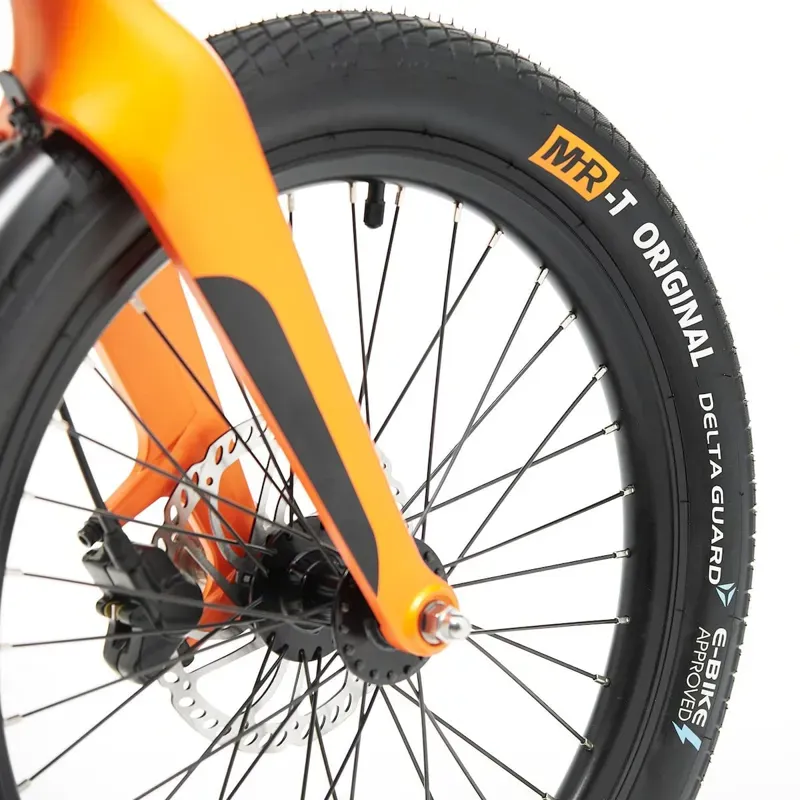 Mirider 20 GB3 Compact Folding Electric Bike in Ember Orange-3