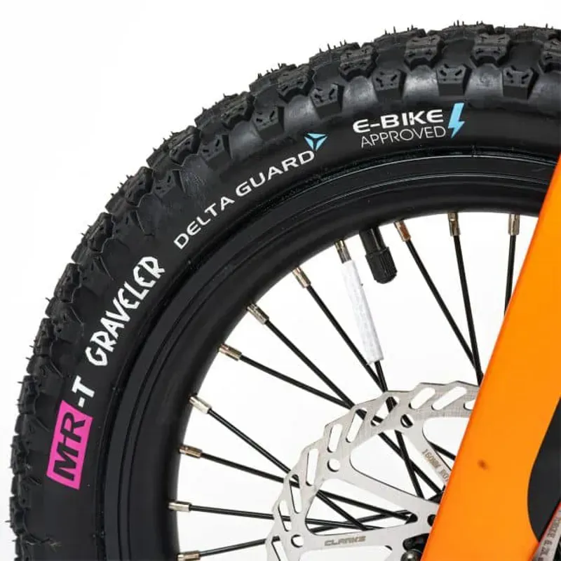 MiRiDER 16 Graveler Chunky E-Bike Tyre in Black-1